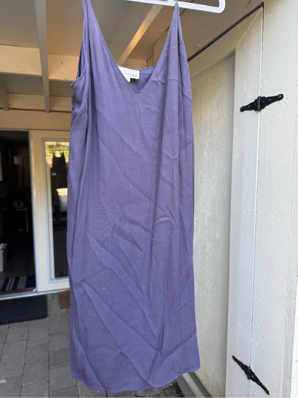 Wilfred Lavender Slip Dress with V-Neck